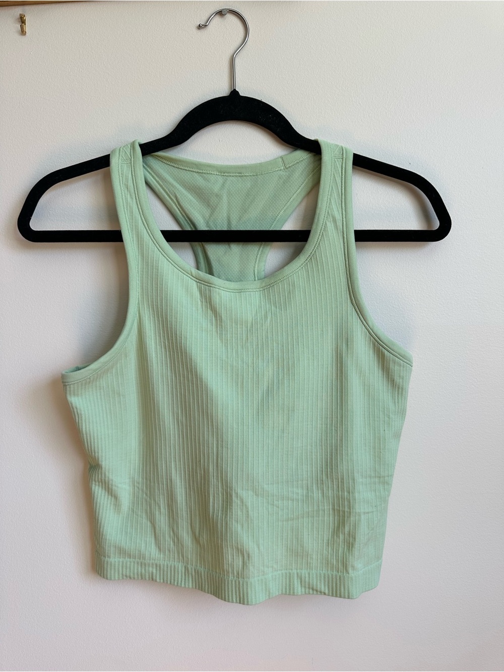 Lululemon Ebb To Street Tank Racerback Womens 10 Mint Green Crop